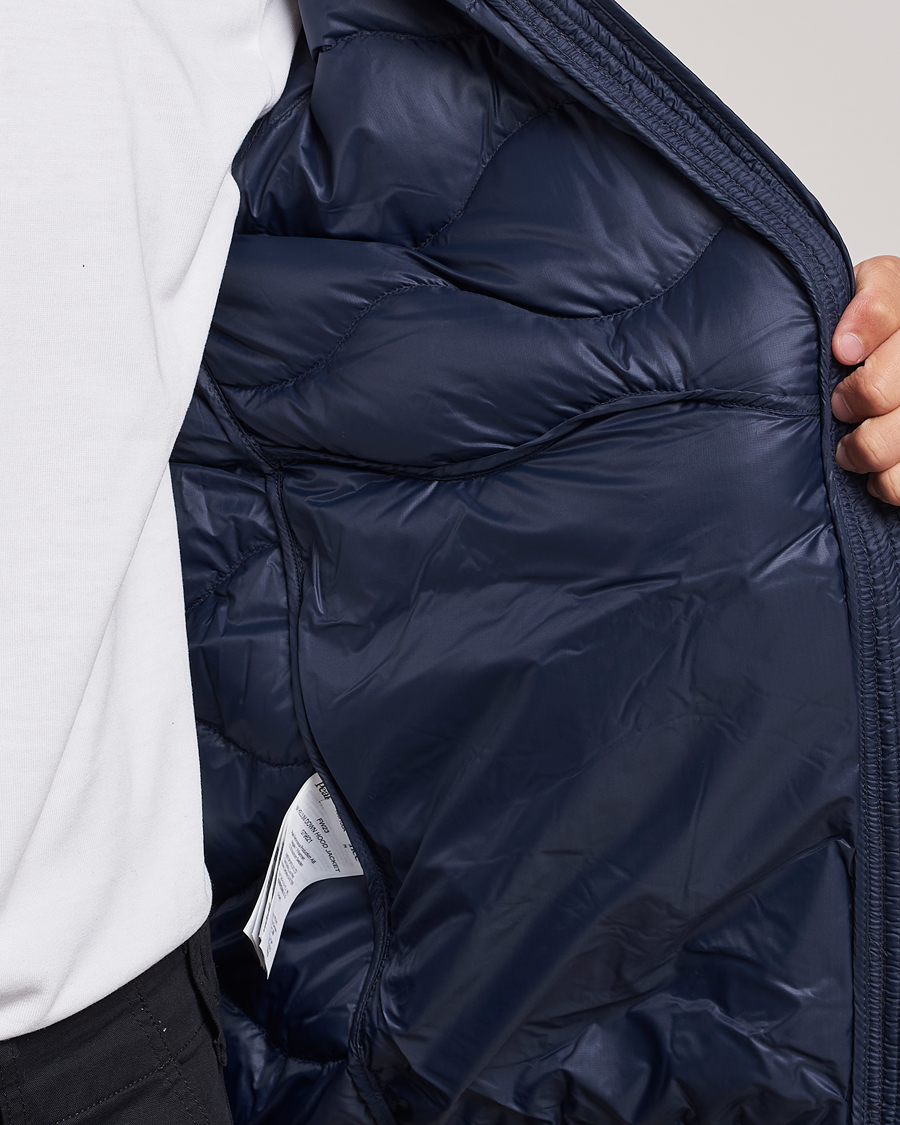 Herre | Jakker | Peak Performance | Helium Down Hooded Jacket Blue Shadow