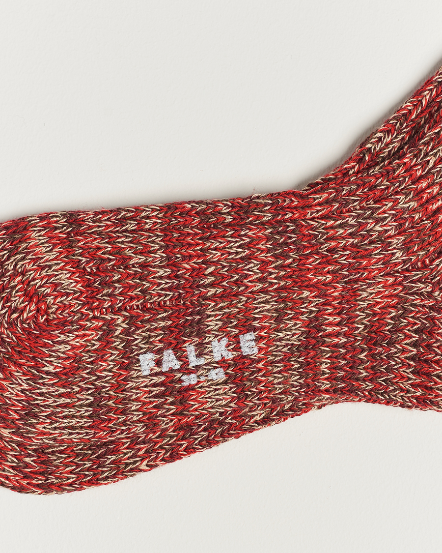 Herre |  | Falke | Brooklyn Cotton Sock Red Flash