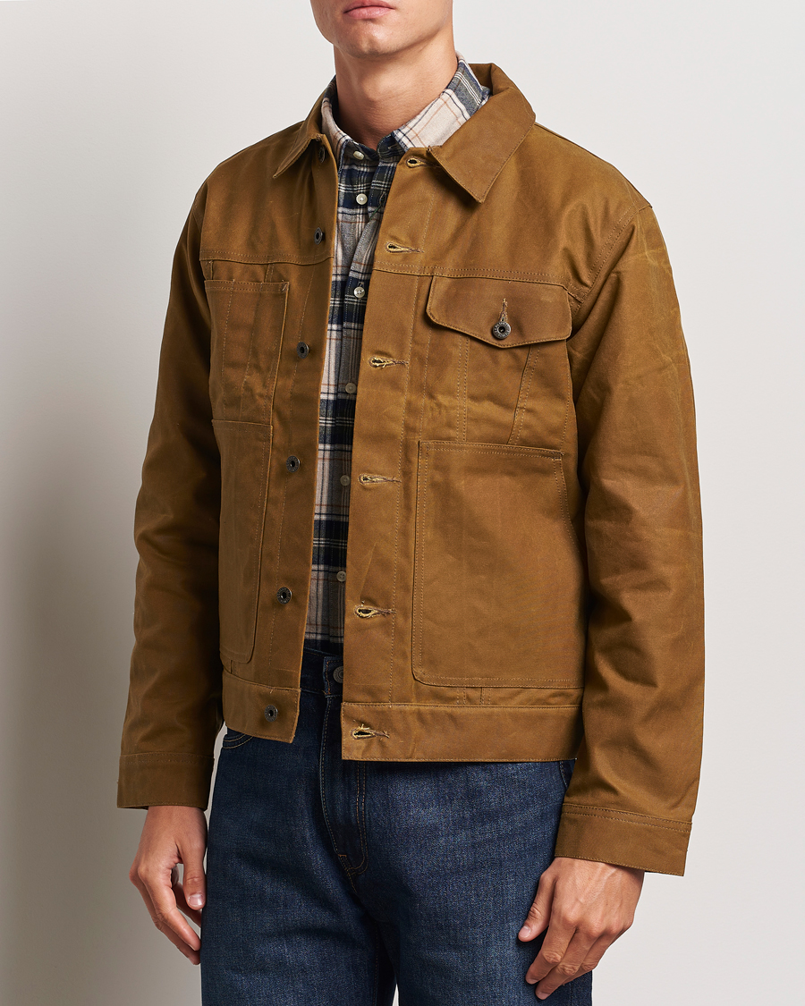 Herre |  | Filson | Short Lined Tin Cloth Cruiser Dark Tan