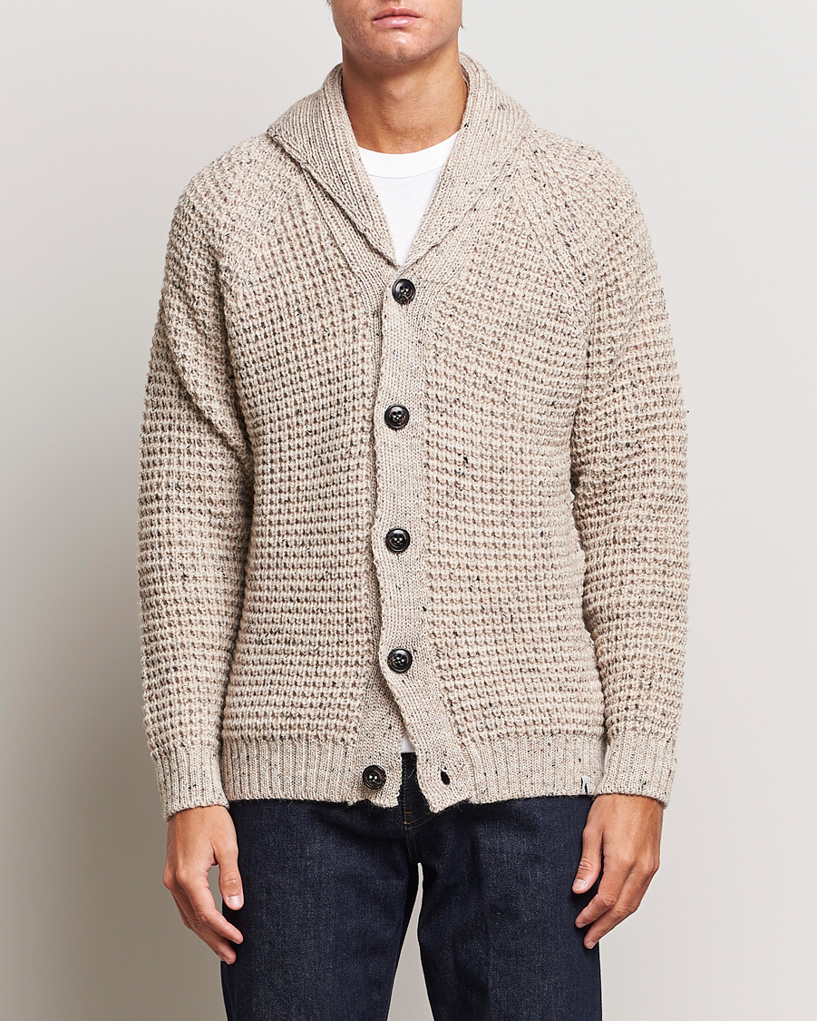 Herre |  | Peregrine | Waffle Wool Shawl Cardigan Skiddaw