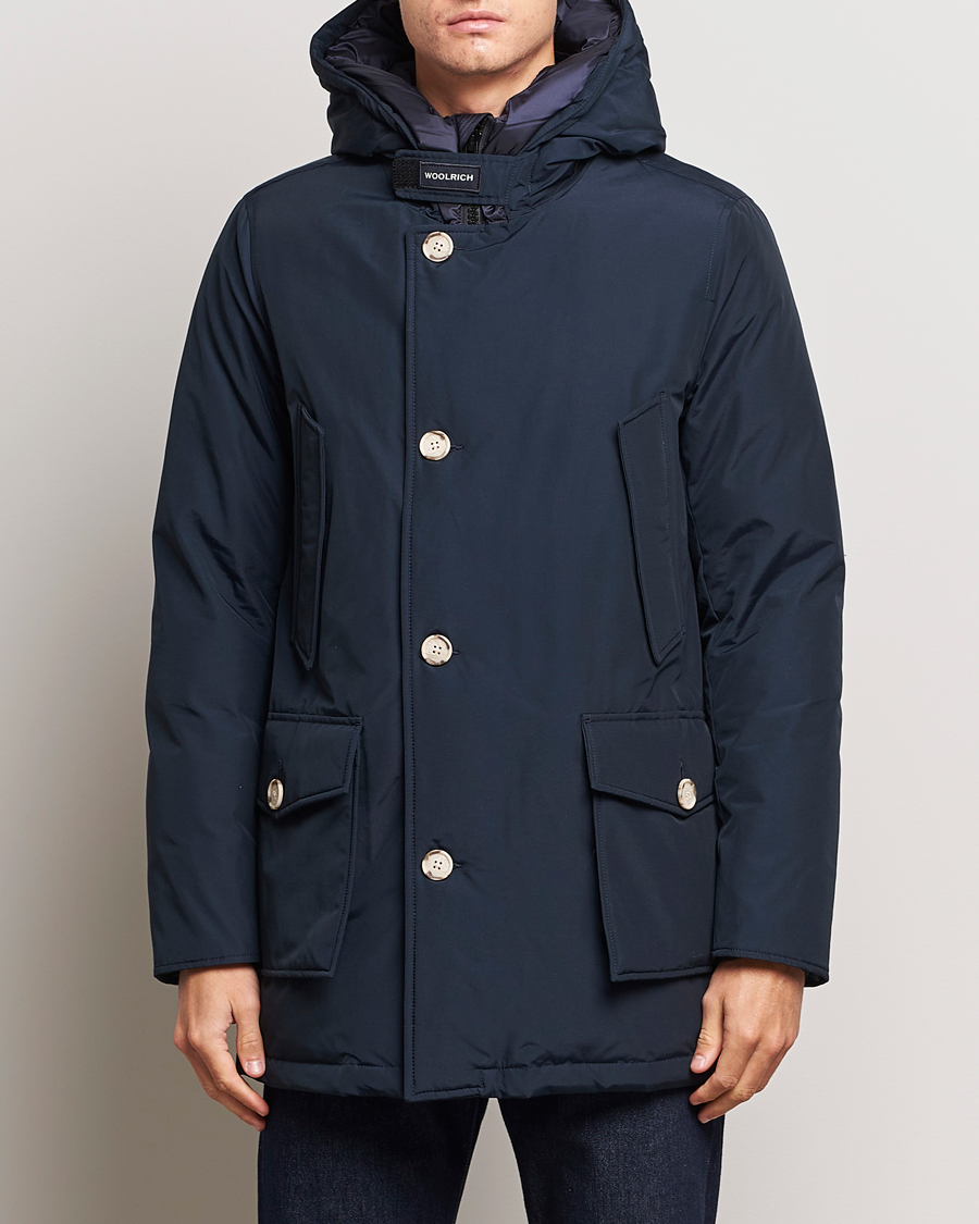 Herre | Klassiske jakker | Woolrich | Arctic Parka No Fur Melton Blue