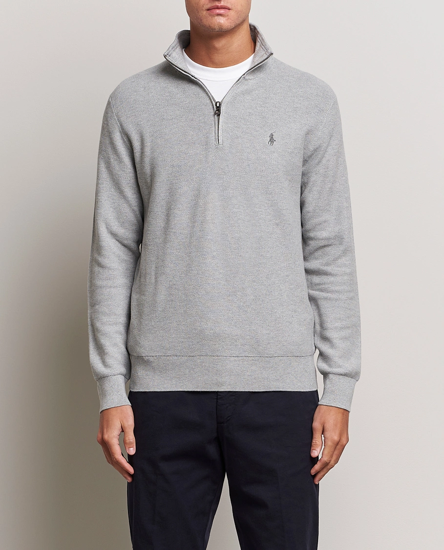 Herre | Gensere | Polo Ralph Lauren | Textured Half Zip Andover Heather