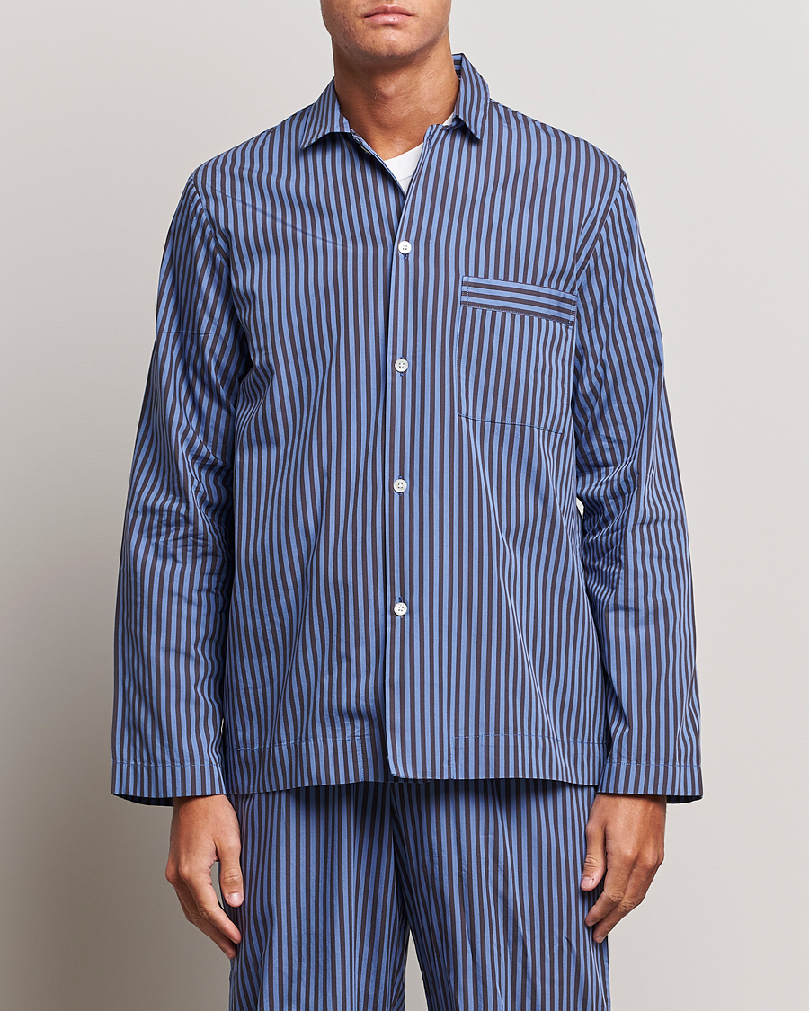 Herre | Klær | Tekla | Poplin Pyjama Shirt Verneuil Stripes 