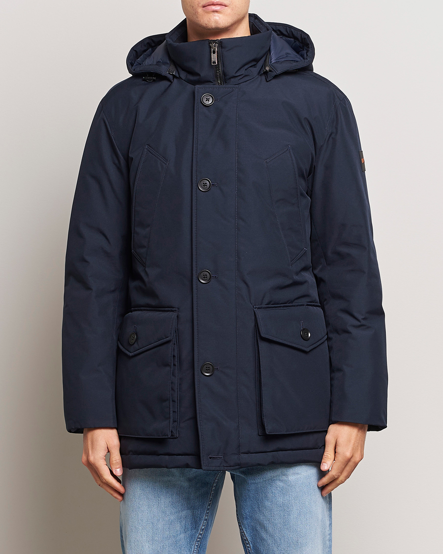 Herre | Parkas | BOSS ORANGE | Osiass Parka Dark Blue