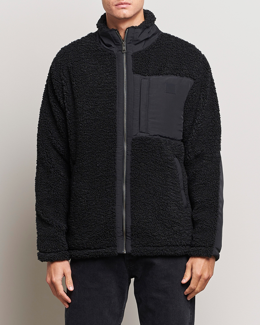 GANT Sherpa Fleece Full Zip Dark Cactus hos CareOfCarl.no