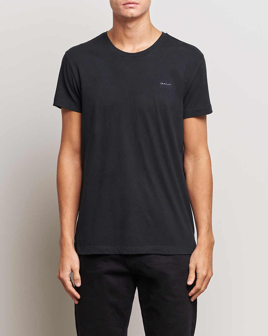 Herre |  | GANT | 2-Pack Crew Neck T-Shirt Black