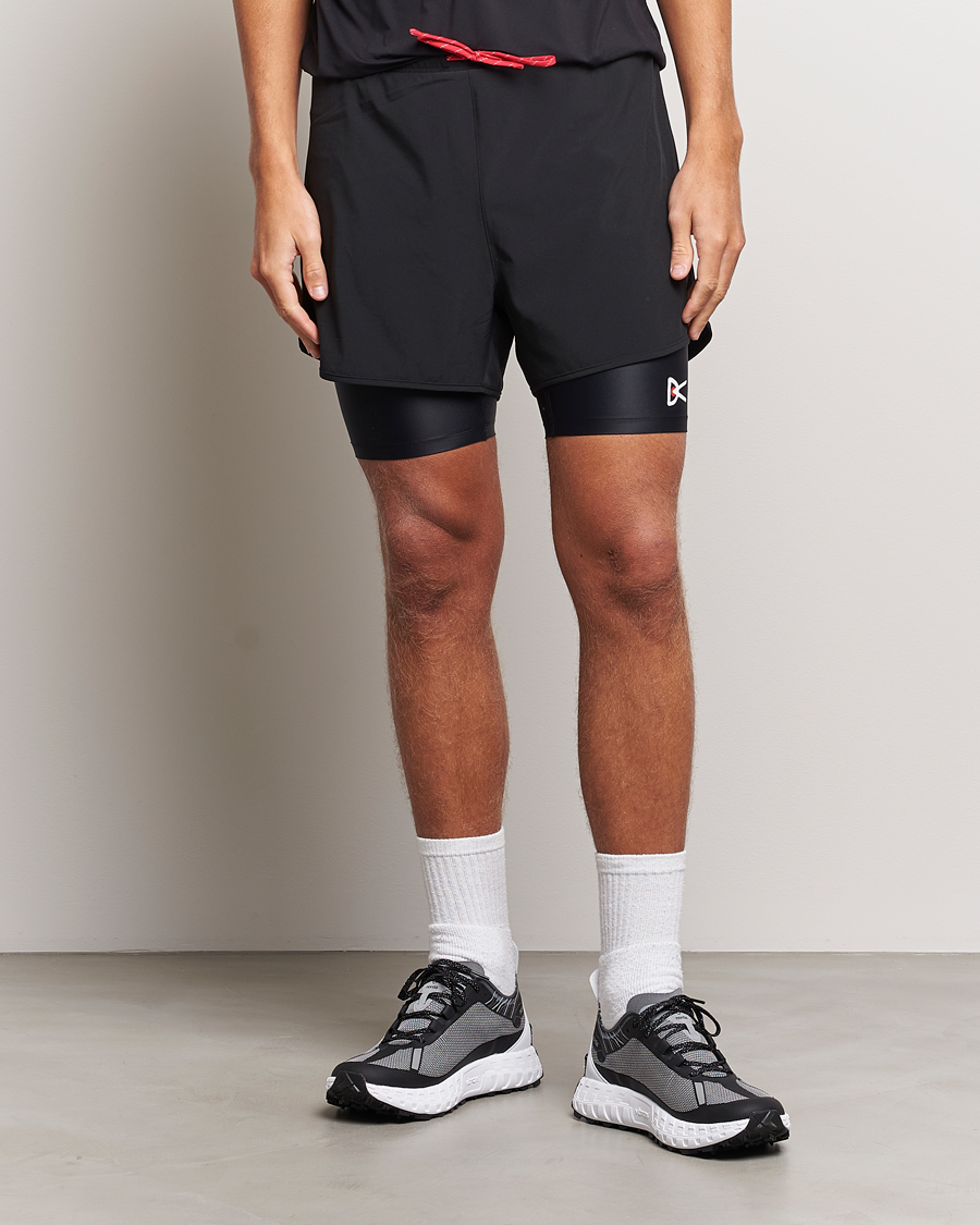 Herre | Sport | District Vision | Layered Pocketed Trail Shorts Black