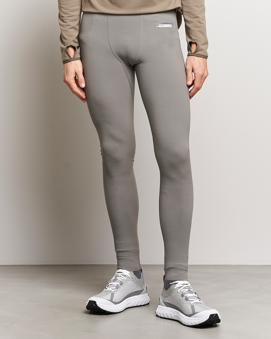 Nike Pro Hypercool Grey and Black Space dyed Neutral mesh athletic leggings