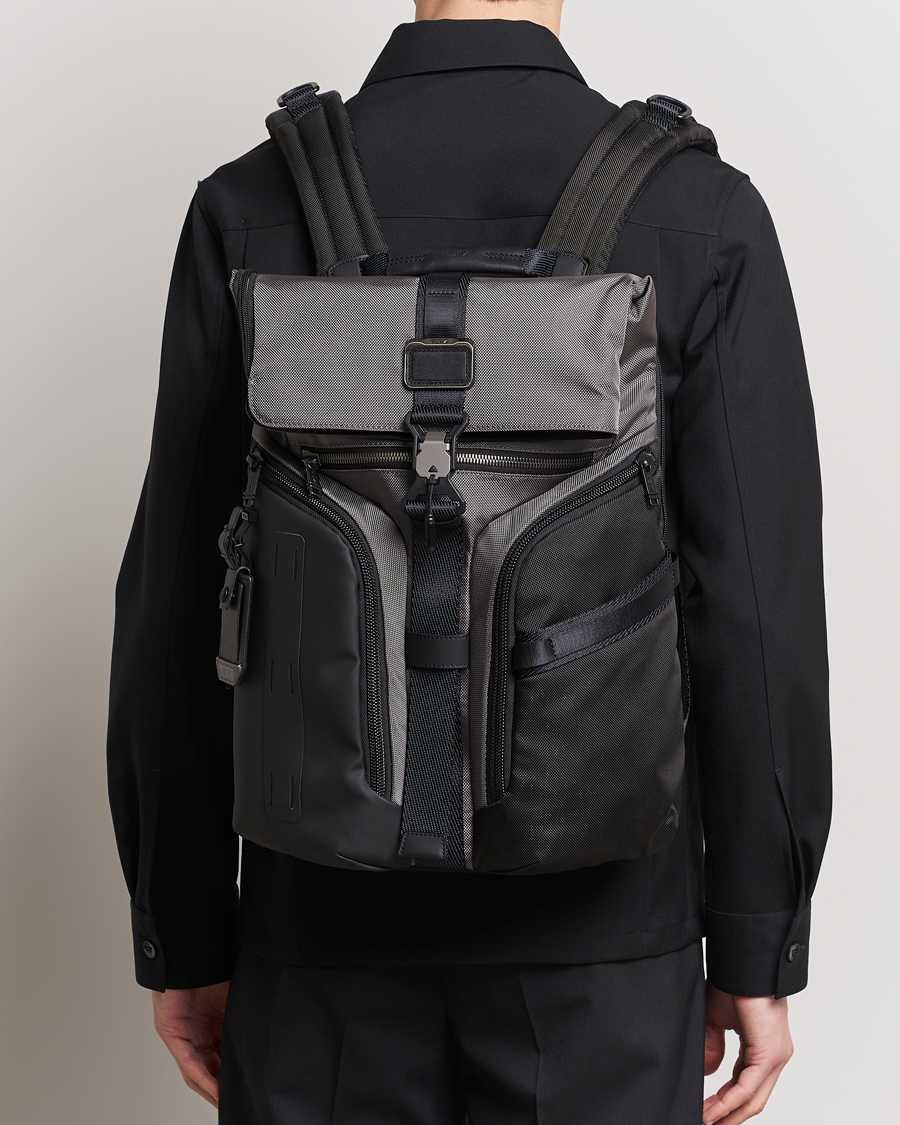 Herre | TUMI Alpha Bravo Logistics Backpack Charcoal | TUMI | Alpha Bravo Logistics Backpack Charcoal