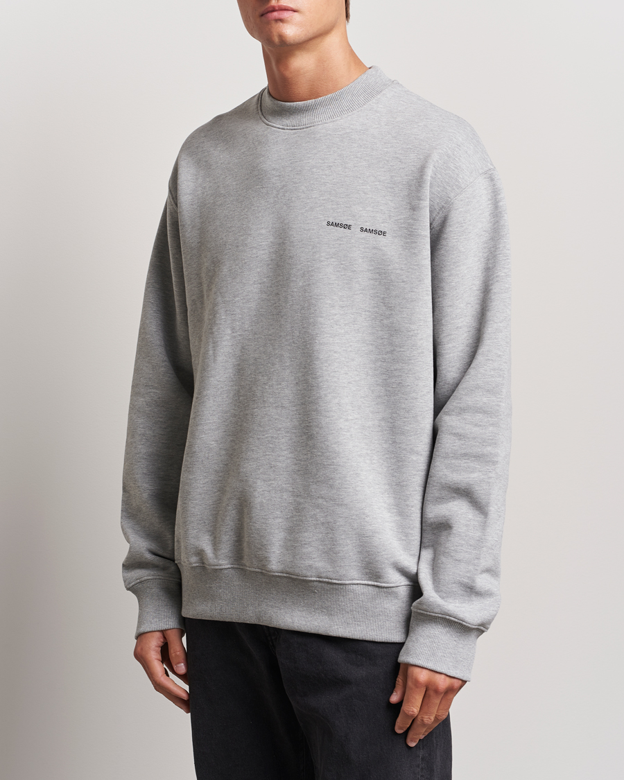 Herre | Sweatshirts | Samsøe Samsøe | Norsbro Crew Neck Sweatshirt Grey Melange