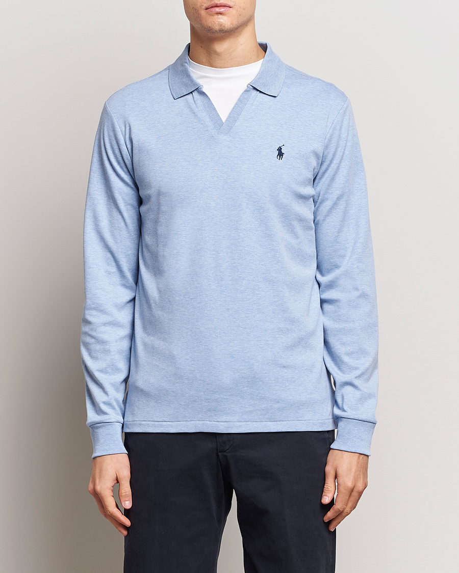 Herre | Langermet piké | Polo Ralph Lauren | Long Sleeve Polo Shirt Isle Heather