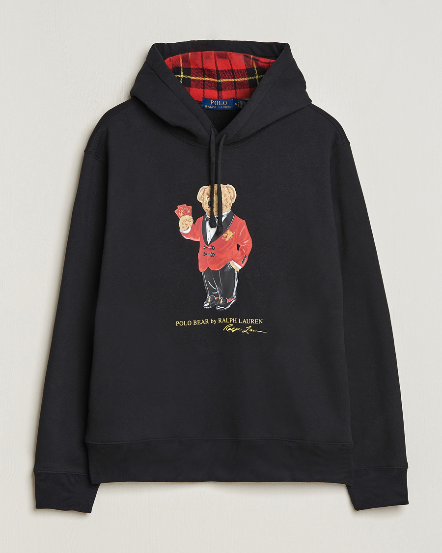 Polo bear hoodie discount herre