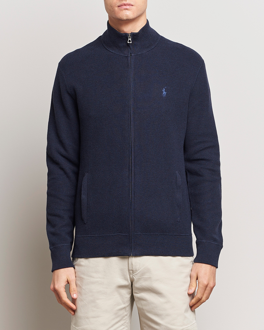 Herre | World of Ralph Lauren | Polo Ralph Lauren | Textured Full-Zip Navy Heather 