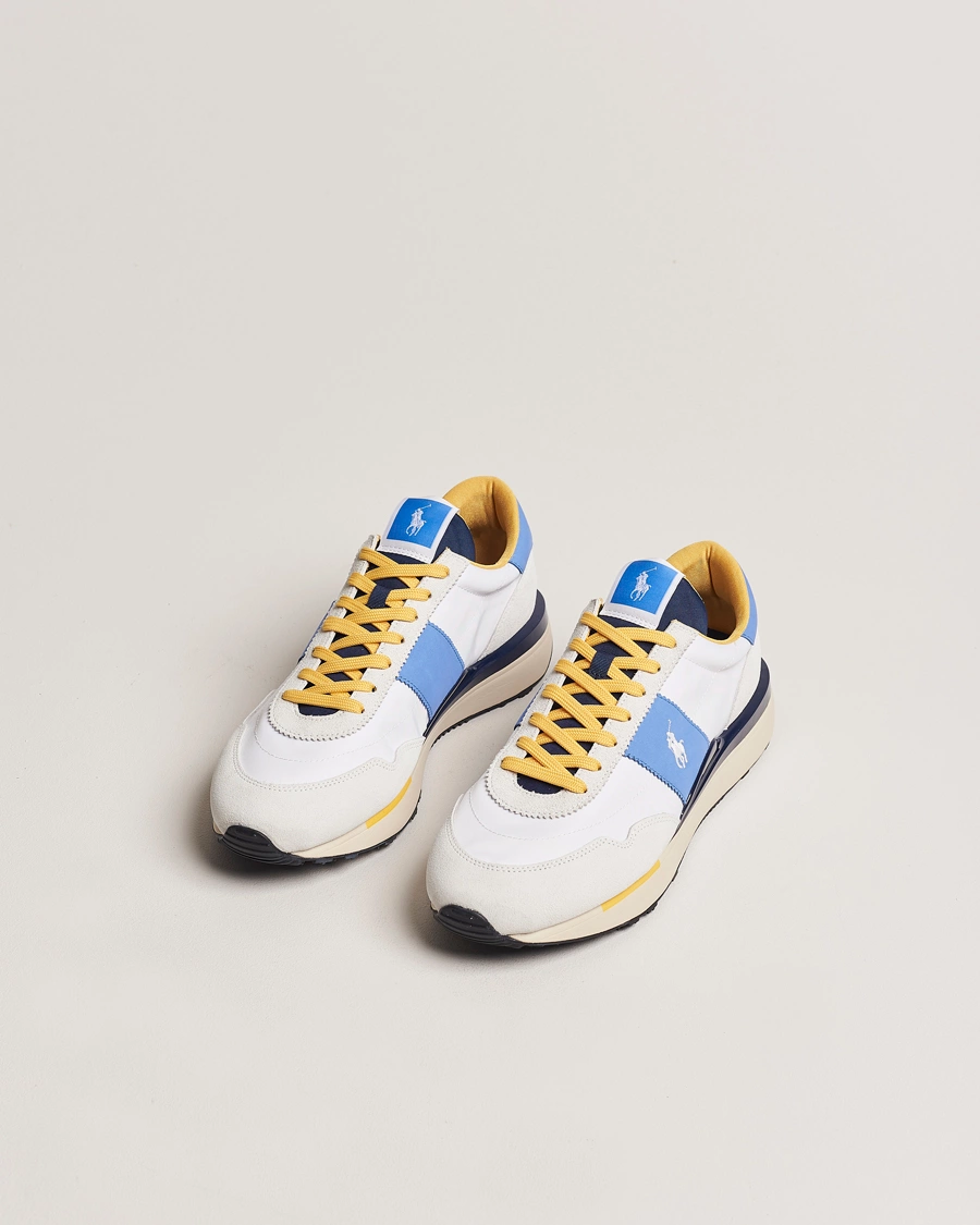 Herre |  | Polo Ralph Lauren | Train 89 Running Sneaker White/Blue/Yellow