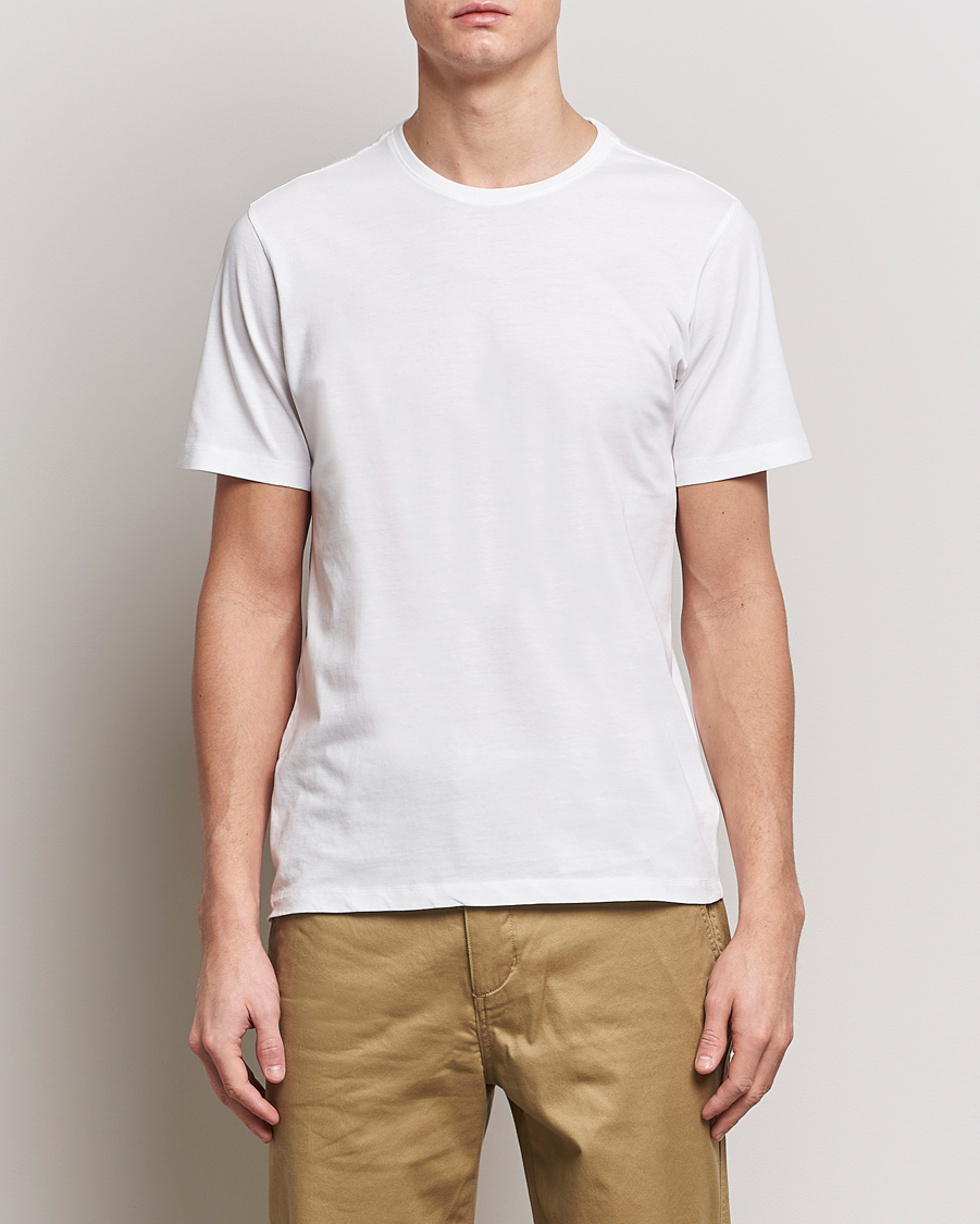 Herre | T-Shirts | KnowledgeCotton Apparel | Agnar Basic T-Shirt Bright White