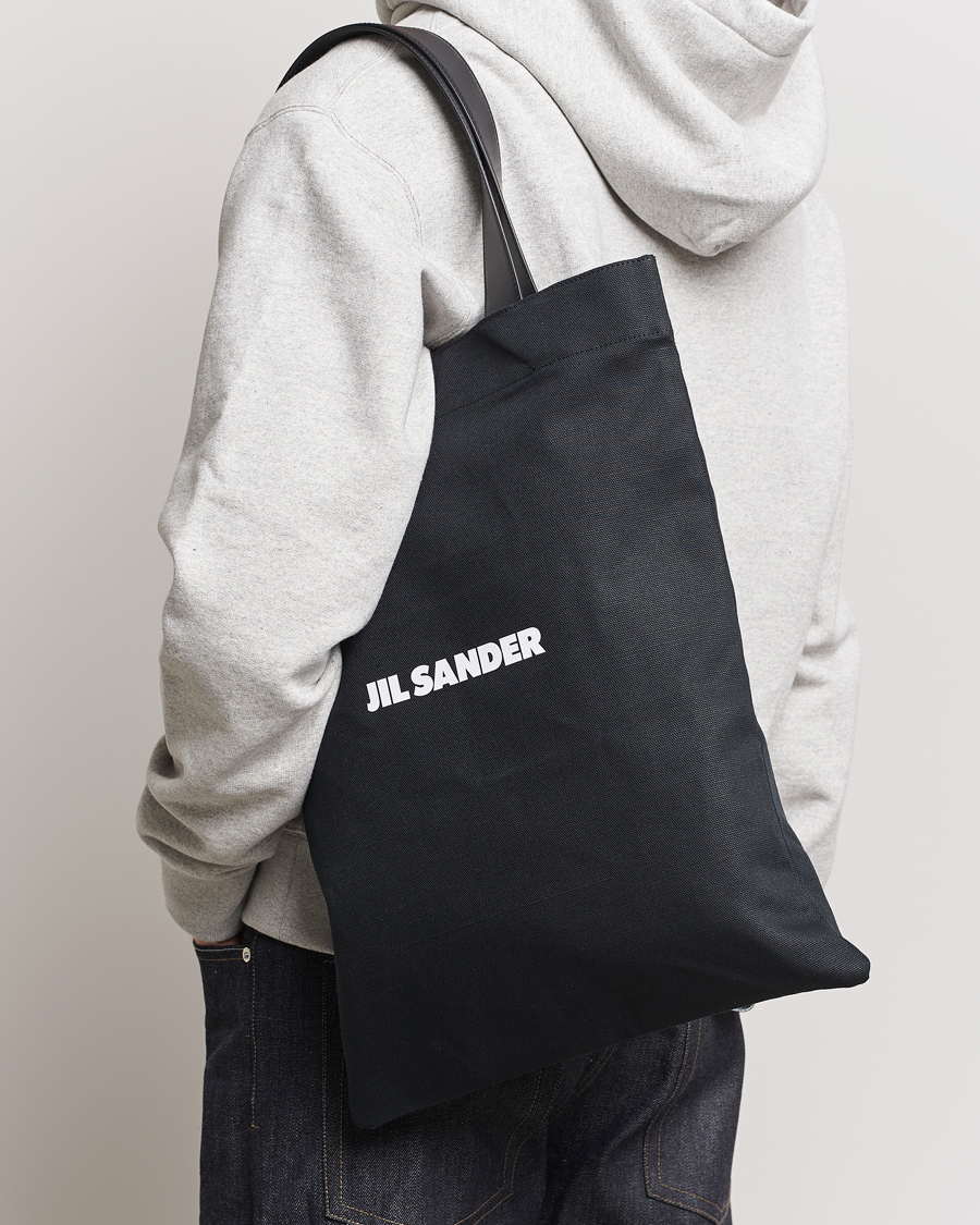 Herre | Assesoarer | Jil Sander | Canvas Logo Totebag Black