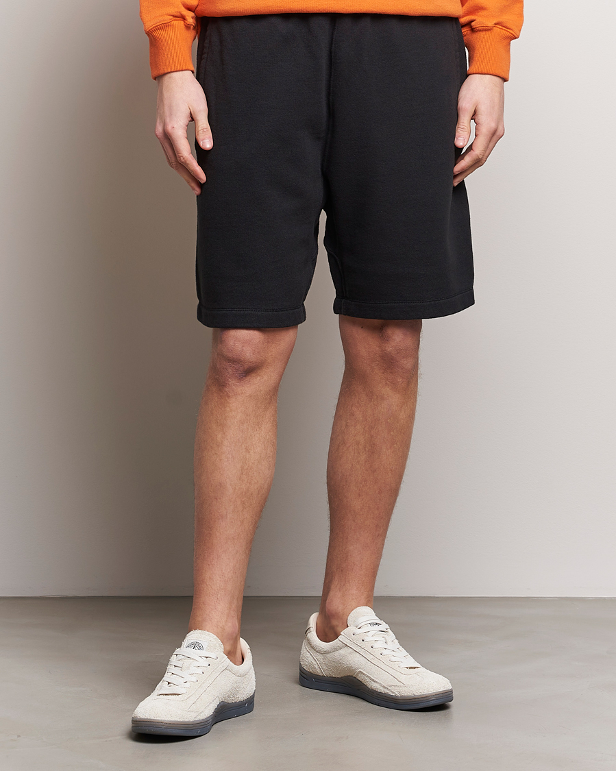 Herre |  | Stone Island | Heavy Cotton Fleece Sweatshorts Black