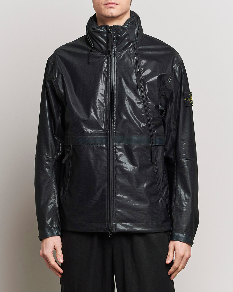 Herre |  | Stone Island | Metallic Run Proof Nylon Jacket Cobalt Blue