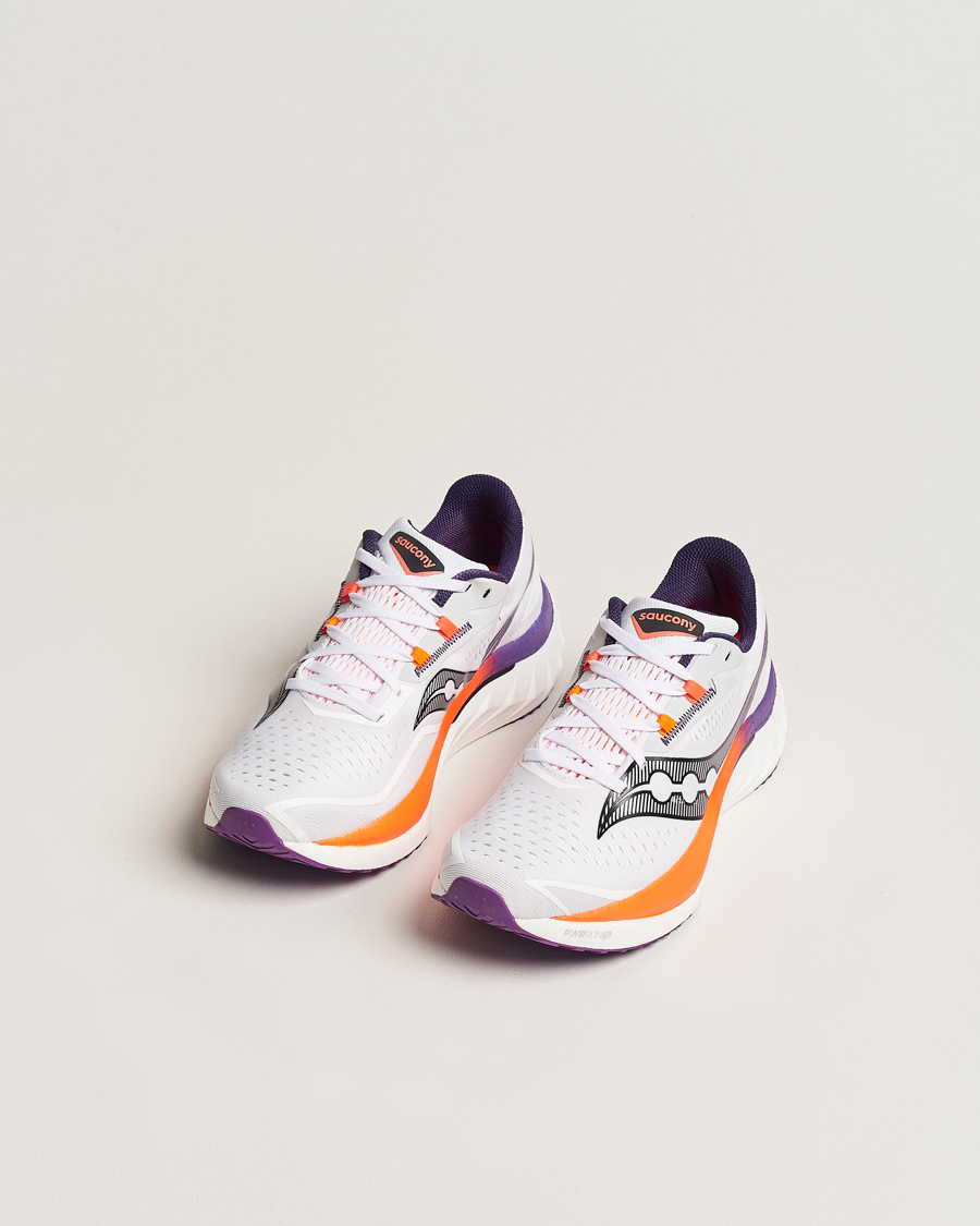 Herre | Løpesko | Saucony | Endorphin Speed 4 White/Vizi Orange