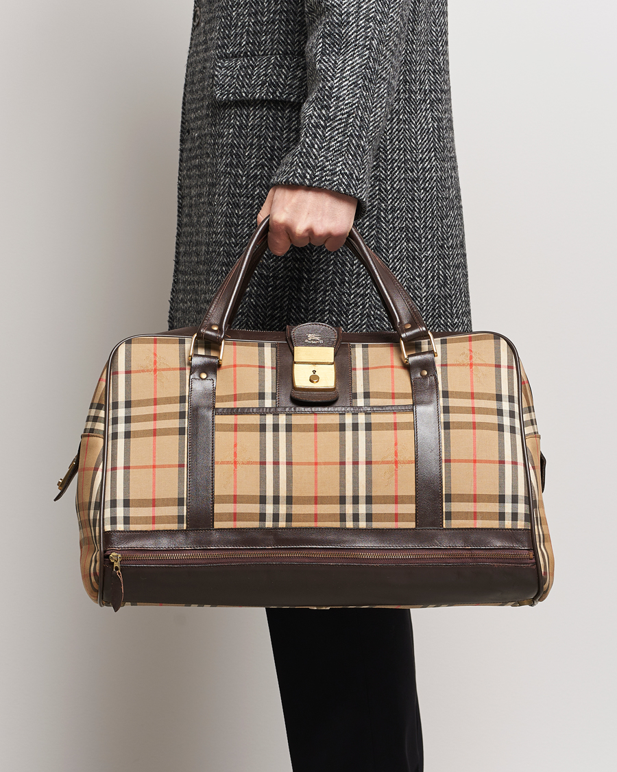 Burberry carry on sale on luggage