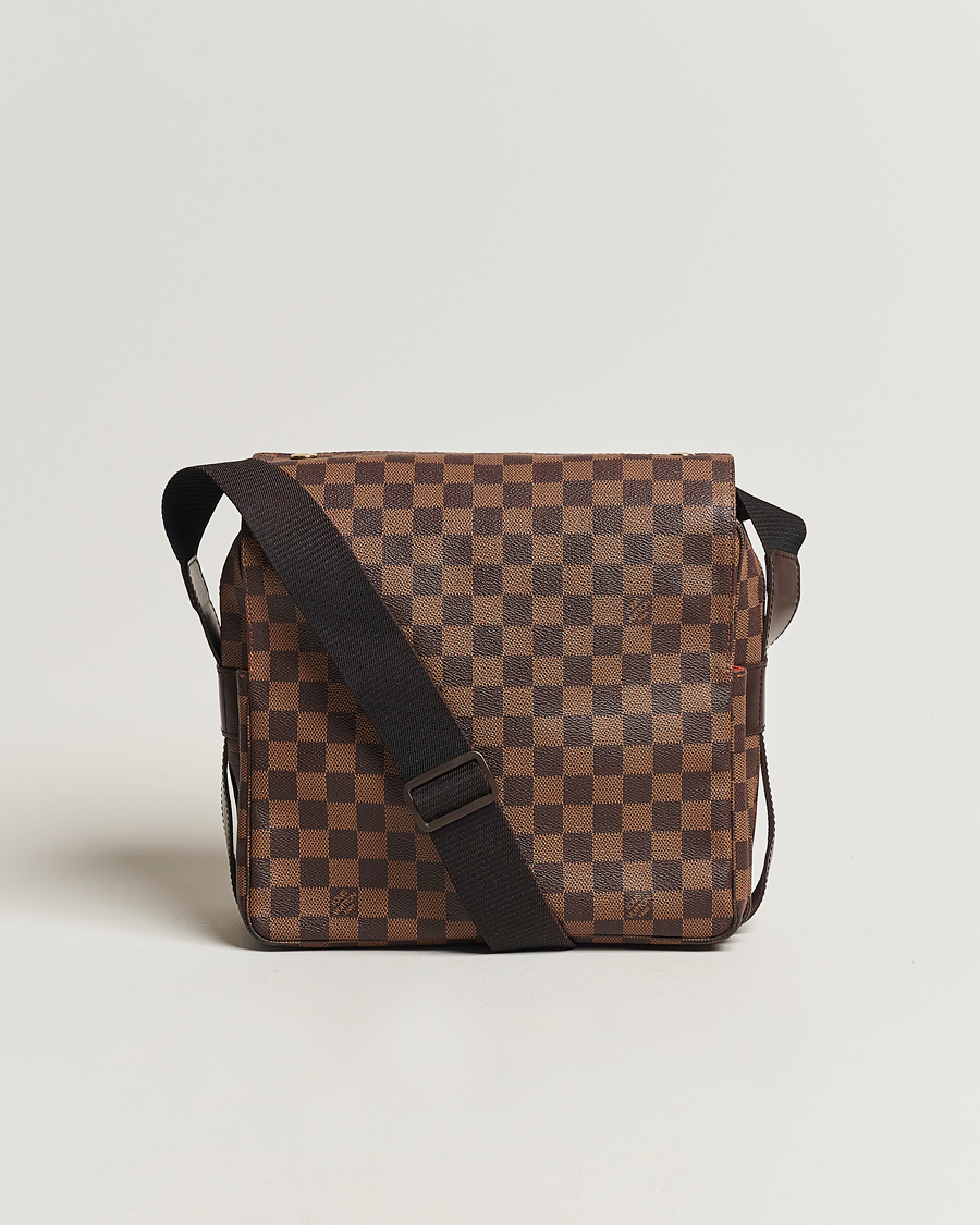 Herre | Louis Vuitton Pre-Owned Naviglio Messenger Bag Damier Ebene | Louis Vuitton Pre-Owned | Naviglio Messenger Bag Damier Ebene