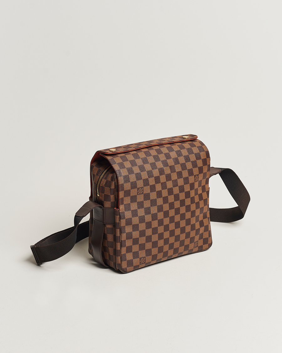Herre | Louis Vuitton Pre-Owned Naviglio Messenger Bag Damier Ebene | Louis Vuitton Pre-Owned | Naviglio Messenger Bag Damier Ebene