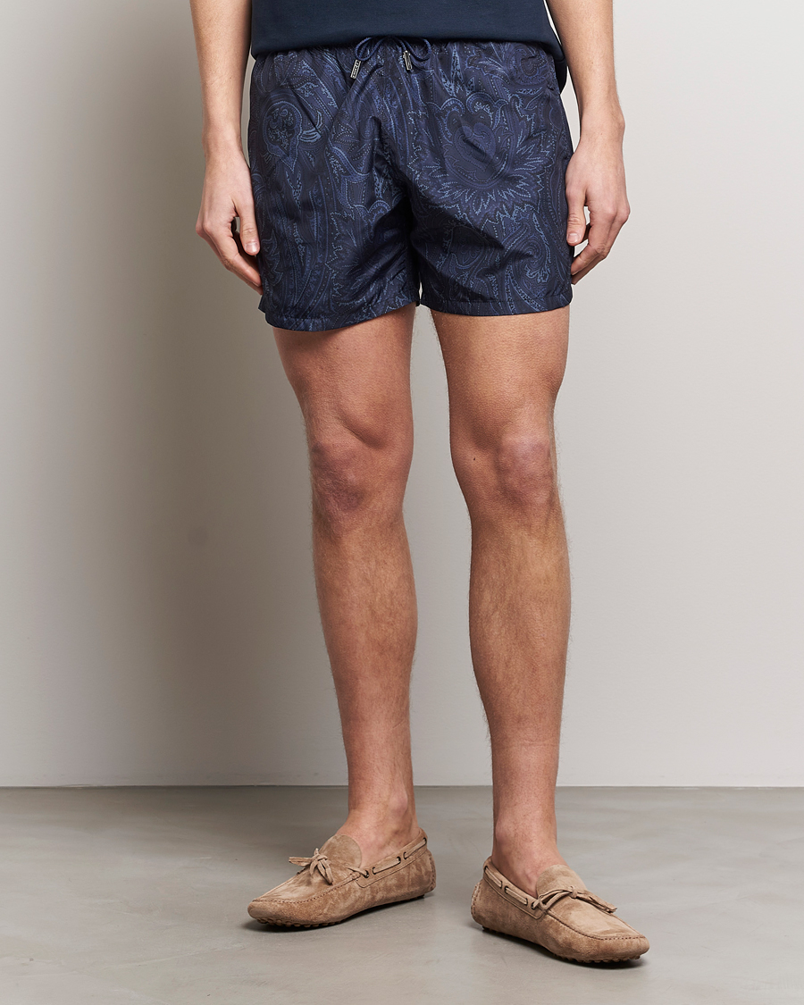 Herre | Klær | Etro | Tonal Paisley Swim Shorts Blue