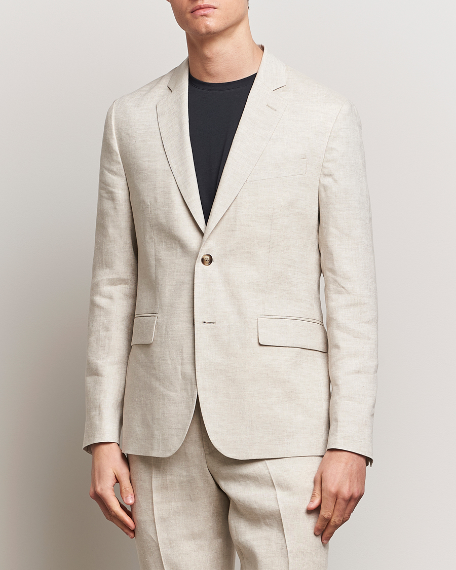 Herre | Klær | J.Lindeberg | Hopper Super Linen Blazer Moonbeam