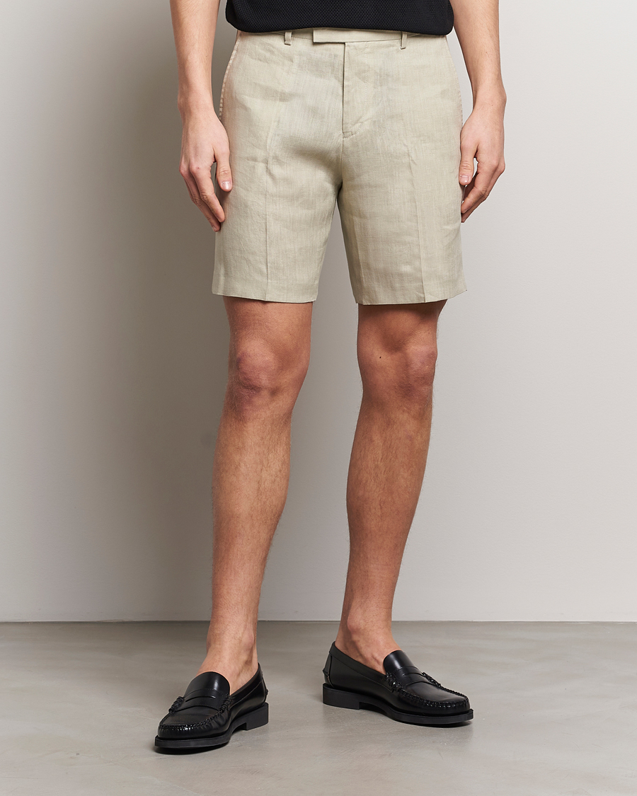 Herre | Linshorts | Tiger of Sweden | Thiago Linen Shorts Dawn Misty