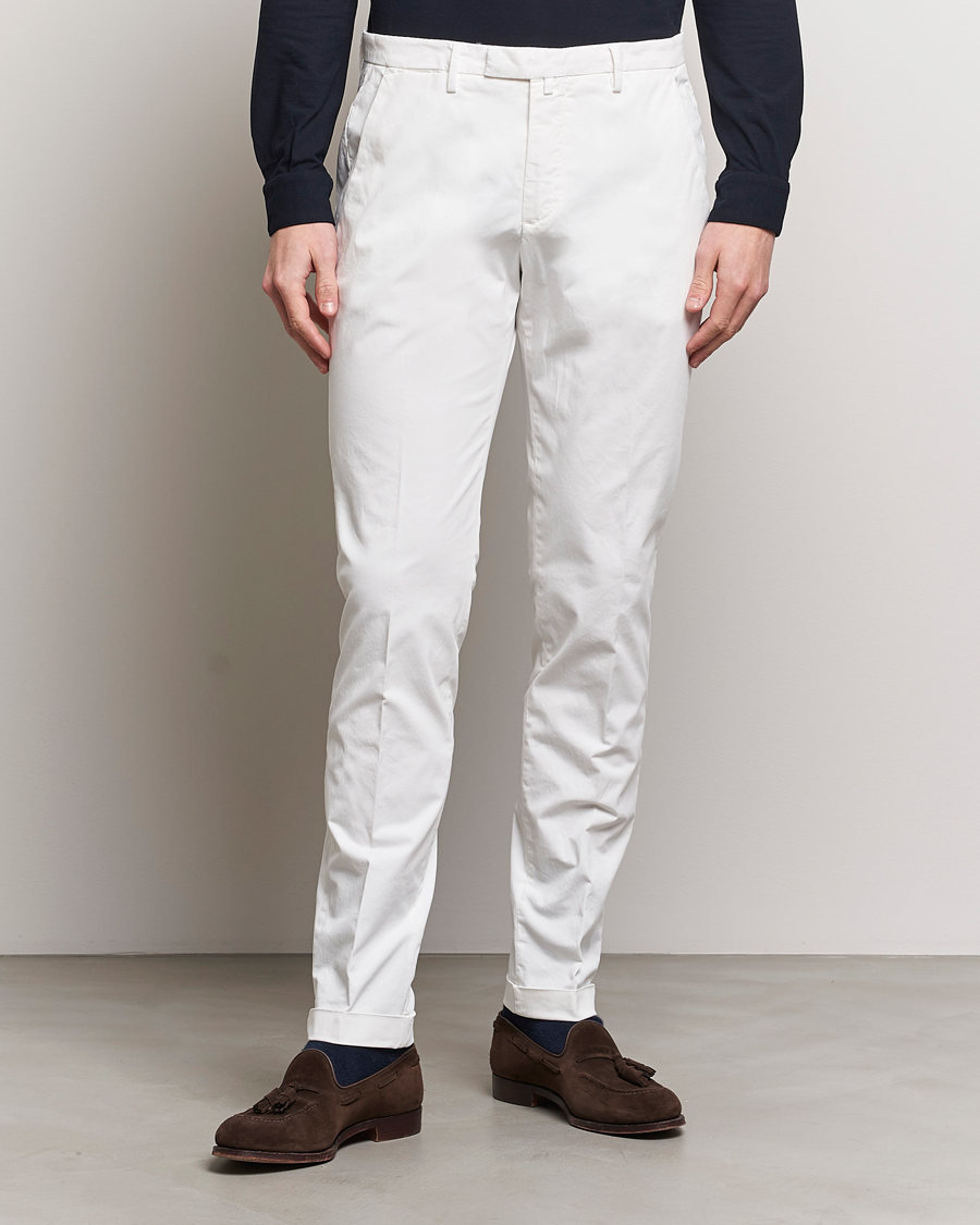 Herre |  | Briglia 1949 | Slim Fit Cotton Stretch Chinos White