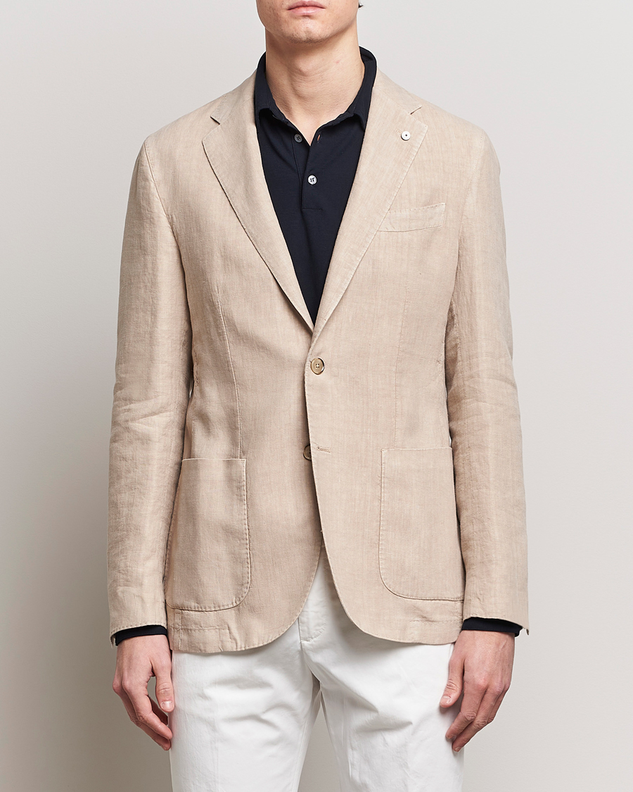 Herre | Klær | L.B.M. 1911 | Jack Regular Fit Linen Blazer Sand