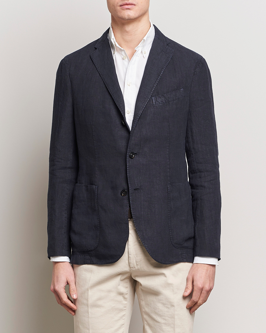 Herre | Boglioli | Boglioli | K Jacket Linen Blazer Navy