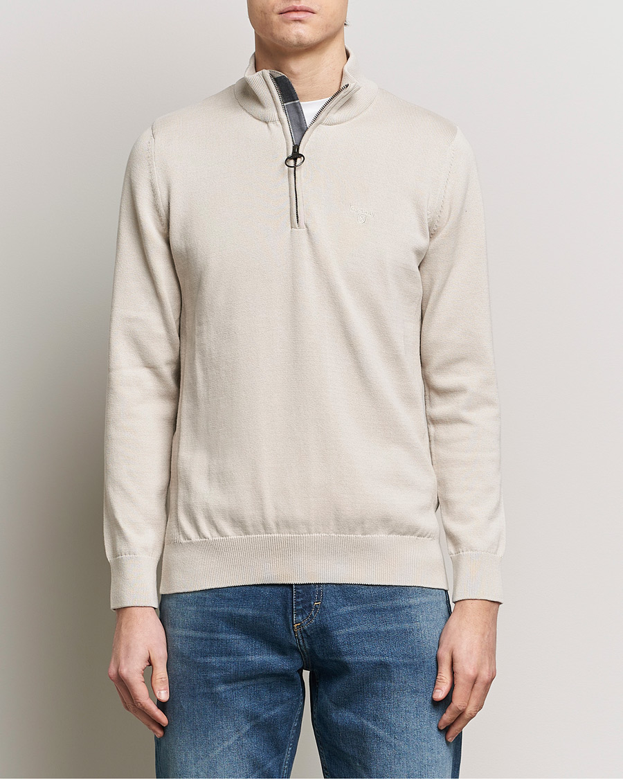 Herre | Half-zip | Barbour Lifestyle | Cotton Half Zip Jasmine