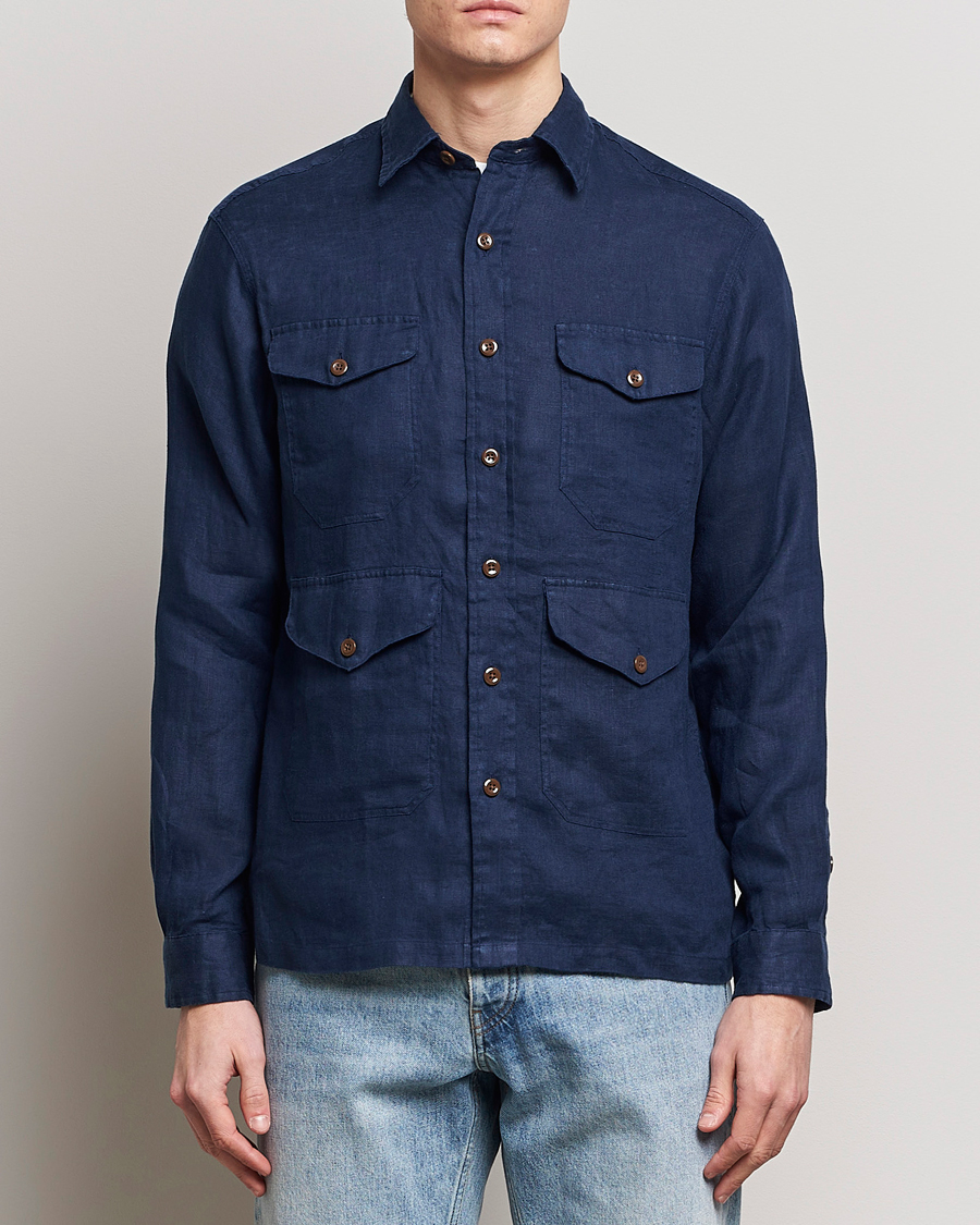 Herre | An overshirt occasion | Polo Ralph Lauren | Linen Overshirt Newport Navy