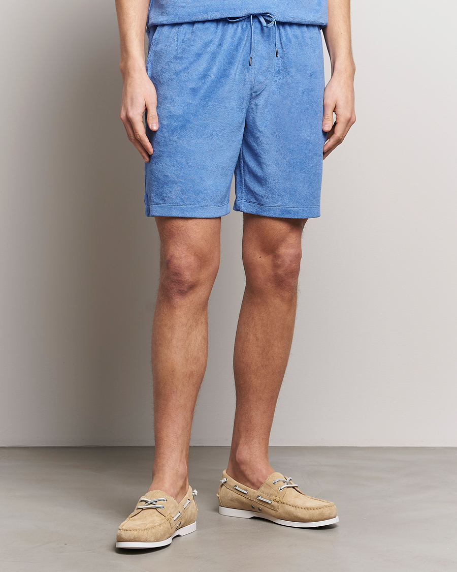 Herre | Drawstringshorts | Polo Ralph Lauren | Cotton Terry Drawstring Shorts Harbor Island Blue