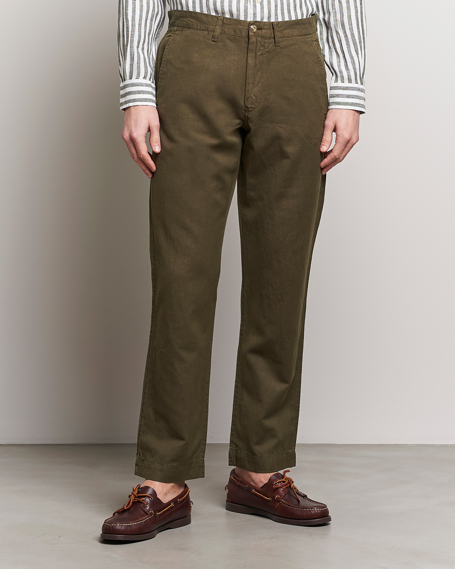 Herre | Jakke og bukse | Polo Ralph Lauren | Cotton/Linen Bedford Chinos Canopy Olive