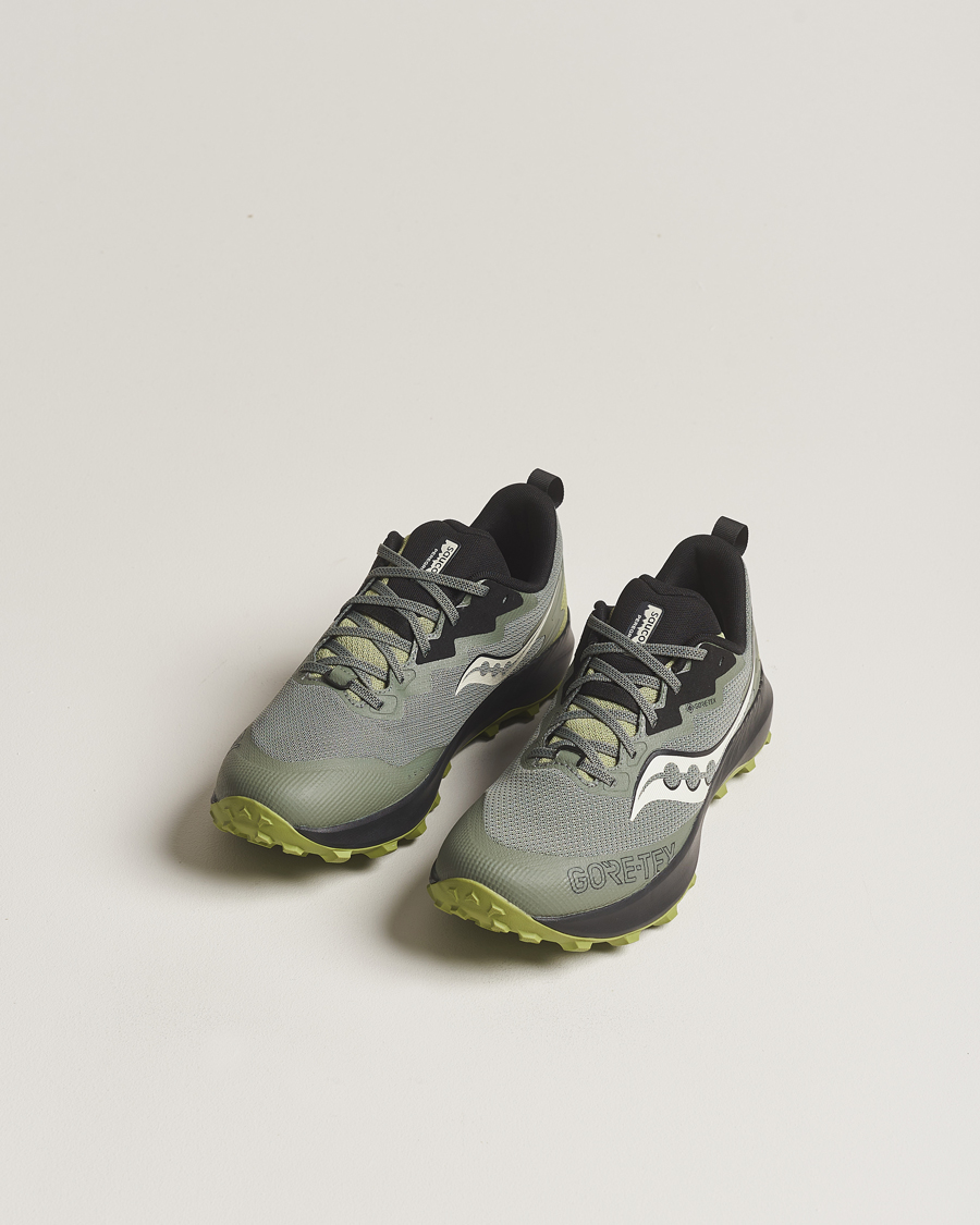 Herre | Tursko | Saucony | Peregrine 14 Gore-Tex Trail Sneaker Olive