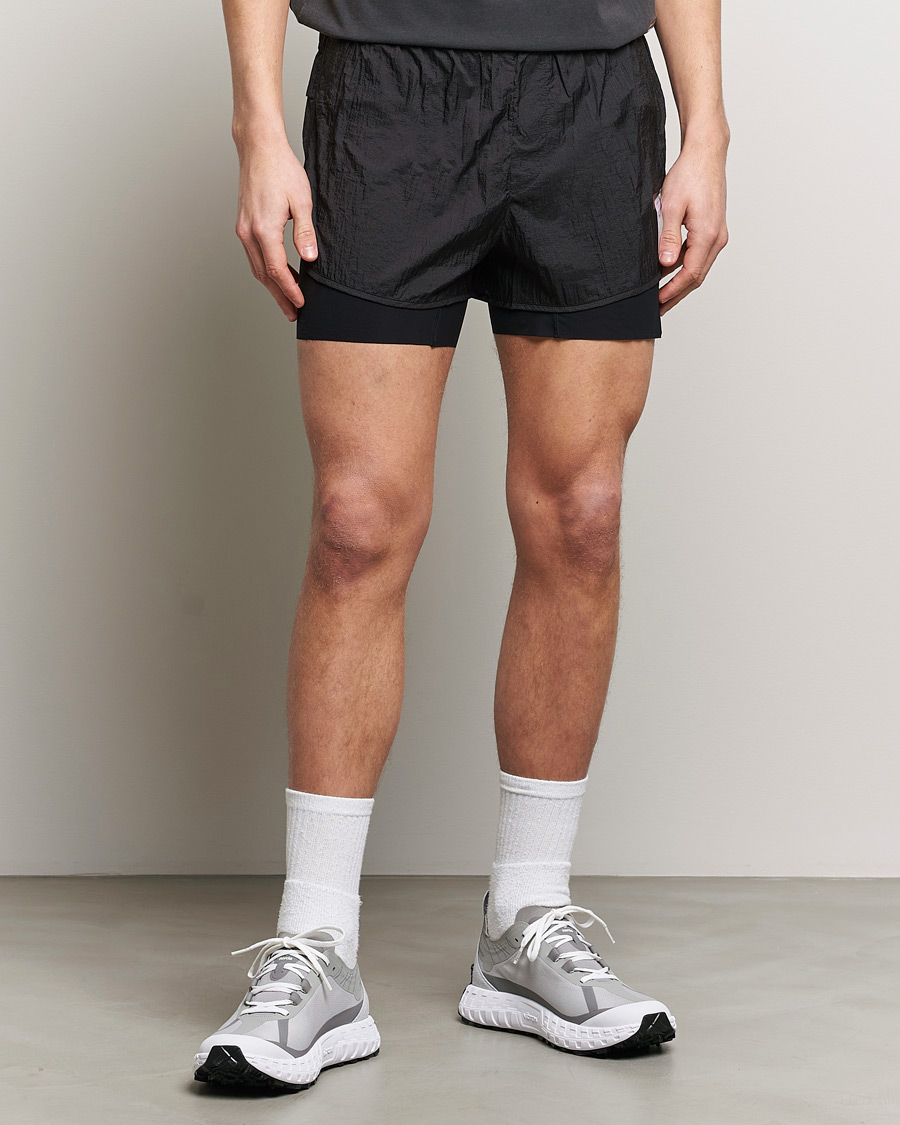 Herre | Funksjonsshorts | Satisfy | Rippy 3 Inch Trail Shorts Black