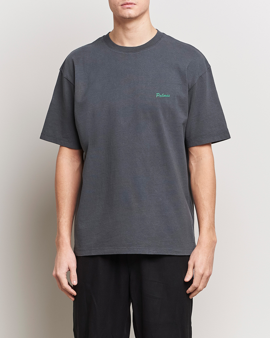 Herre | Palmes | Palmes | Dyed T-Shirt Washed Grey