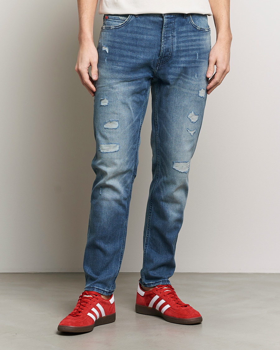 Herre | BOSS | HUGO | 634 Tapered Fit Stretch Jeans Bright Blue