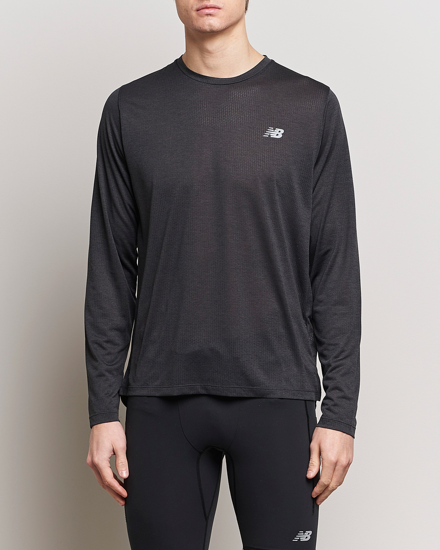 Herre | Sport | New Balance Running | Athletics Run Long Sleeve T-Shirt Black