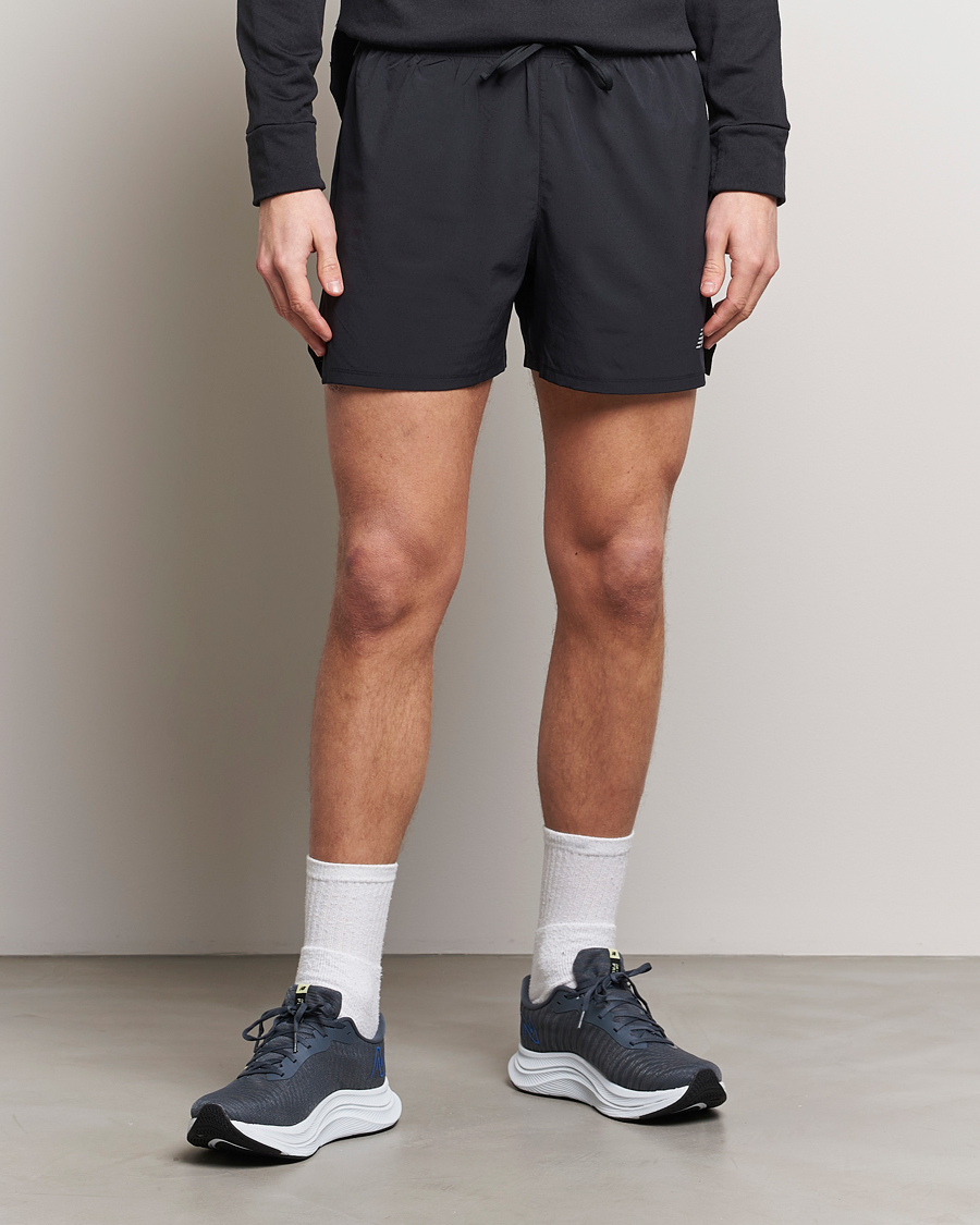 Herre | Shorts | New Balance Running | Athletics 5 Run Shorts  Black