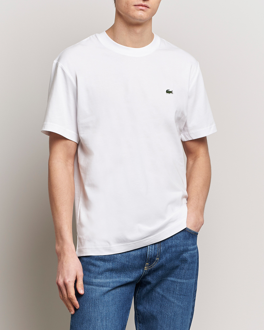 Herre |  | Lacoste | Crew Neck T-Shirt White