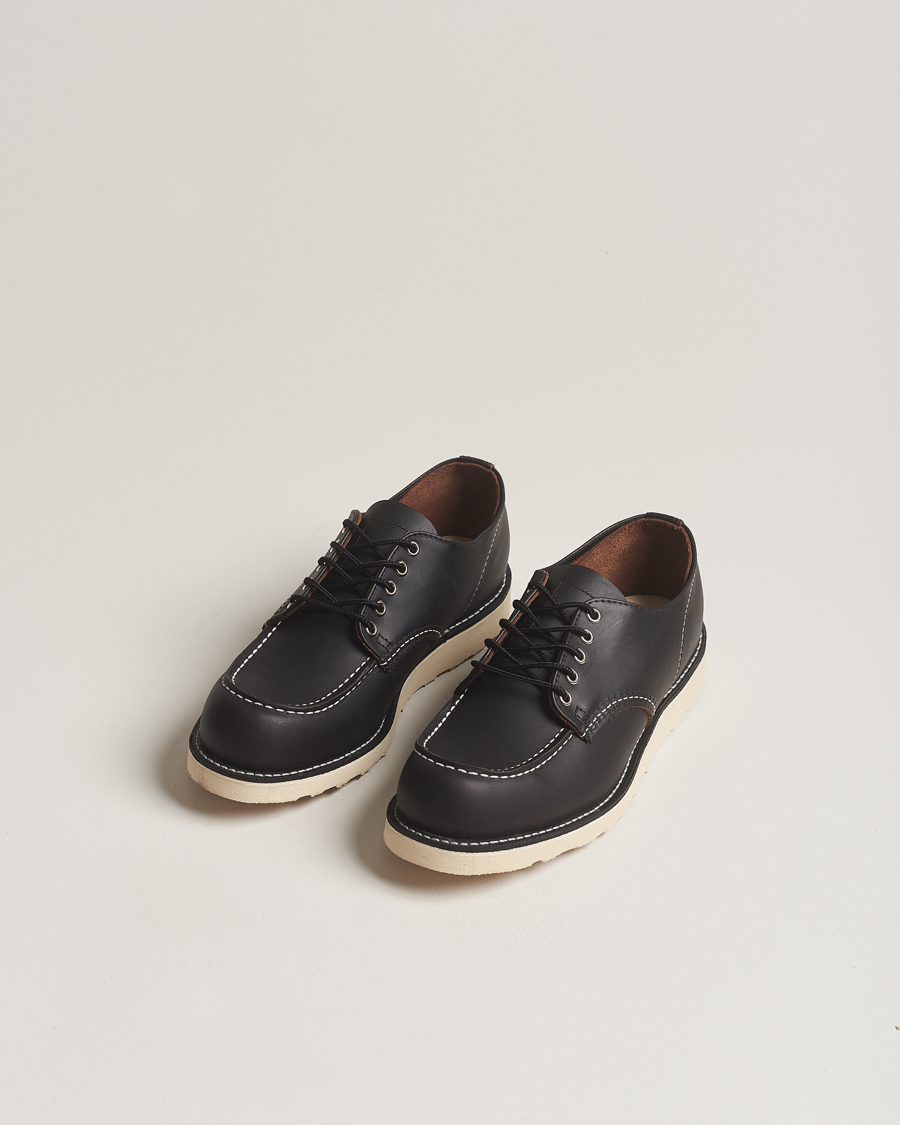 Herre | Håndlagde sko | Red Wing Shoes | Moc Toe Oxford Black Prairie Leather