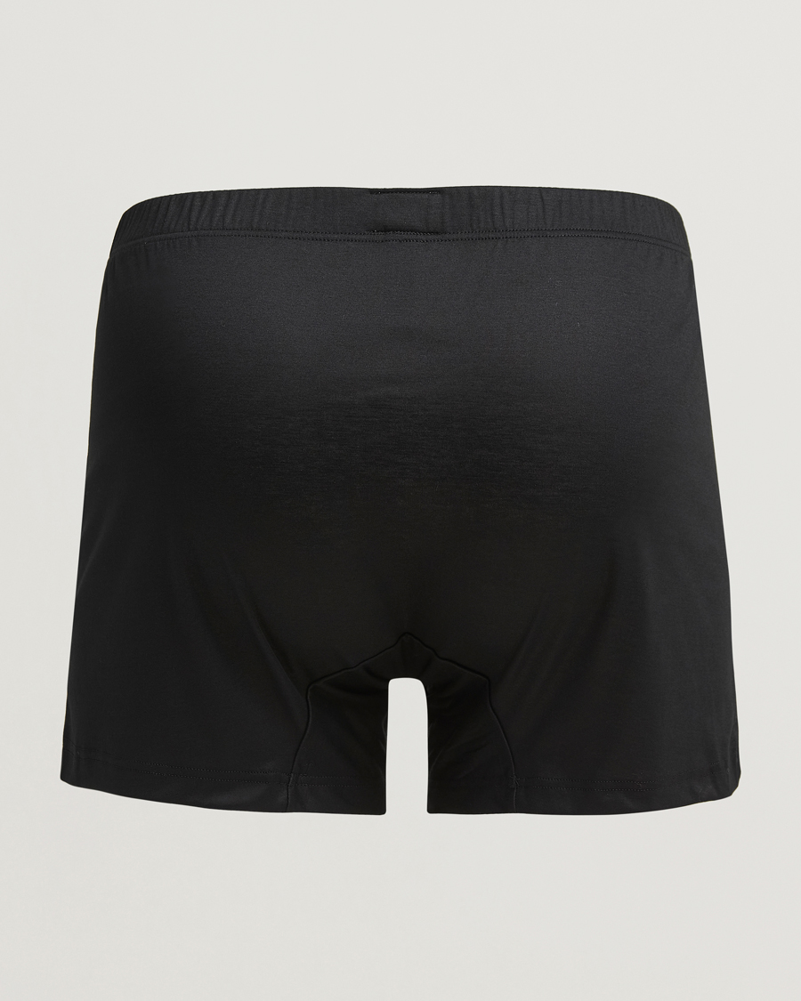 Herre | Boksershorts | Zimmerli of Switzerland | Sea island Cotton Boxer Shorts Black