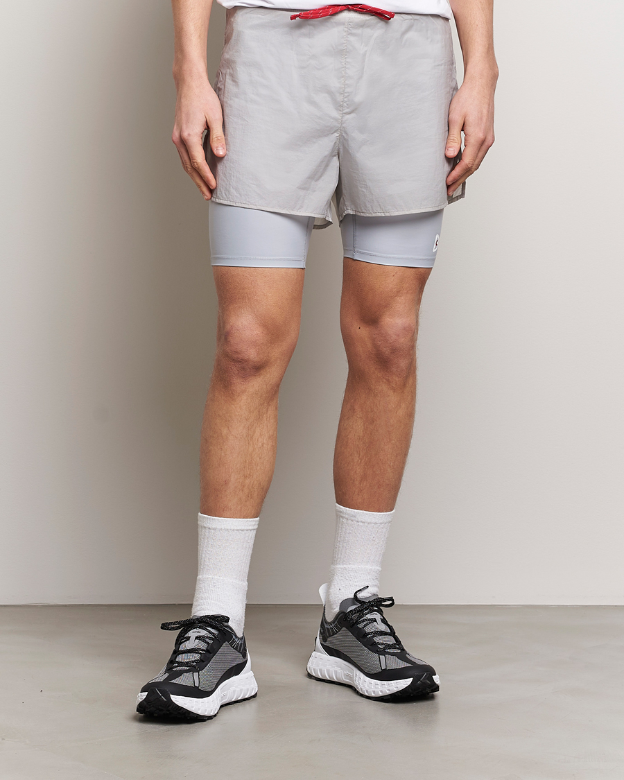 Herre | Funksjonsshorts | District Vision | Ripstop Layered Trail Shorts Moonbeam