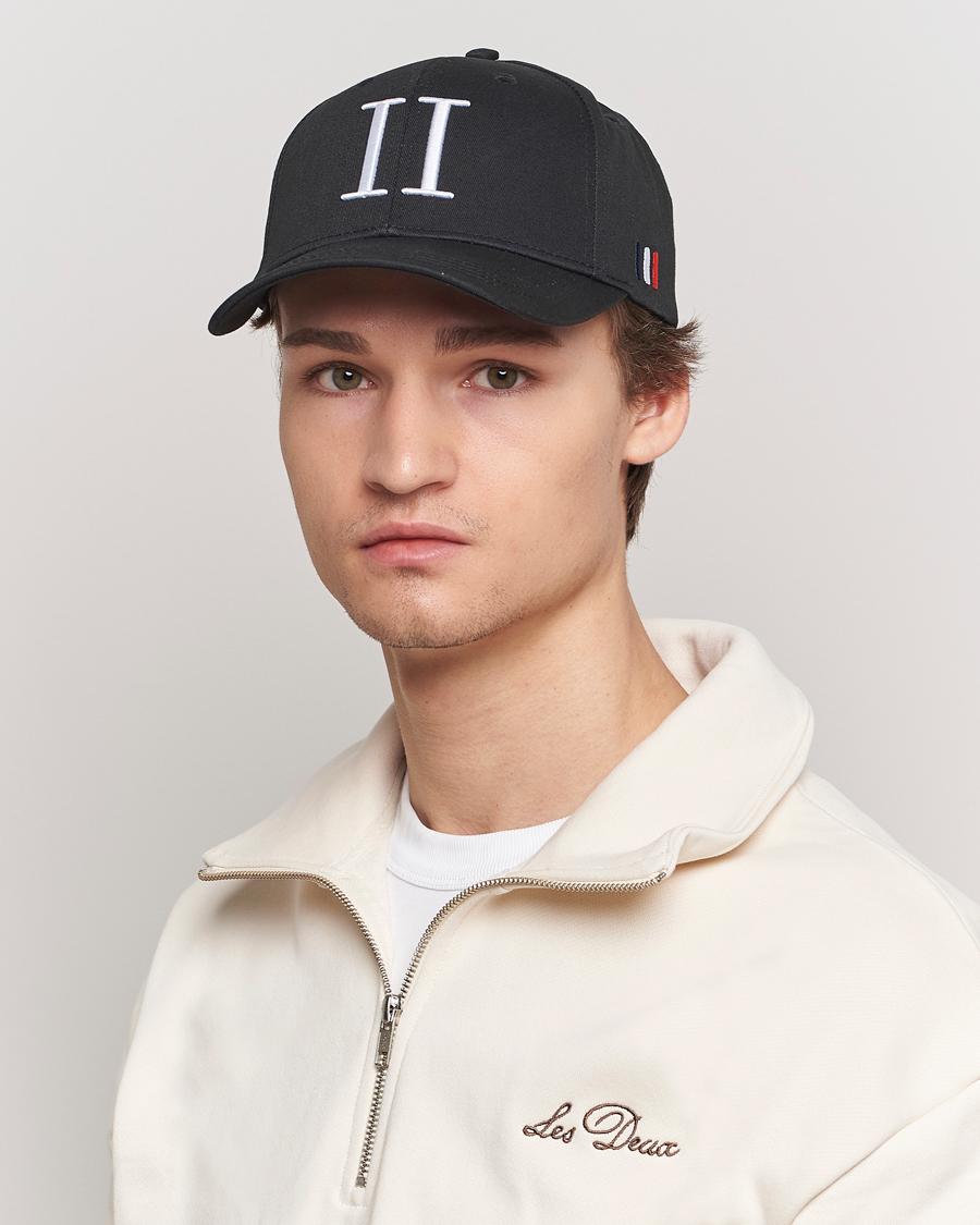 Herre | LES DEUX | LES DEUX | Encore Organic Cotton Baseball Cap II Black/White