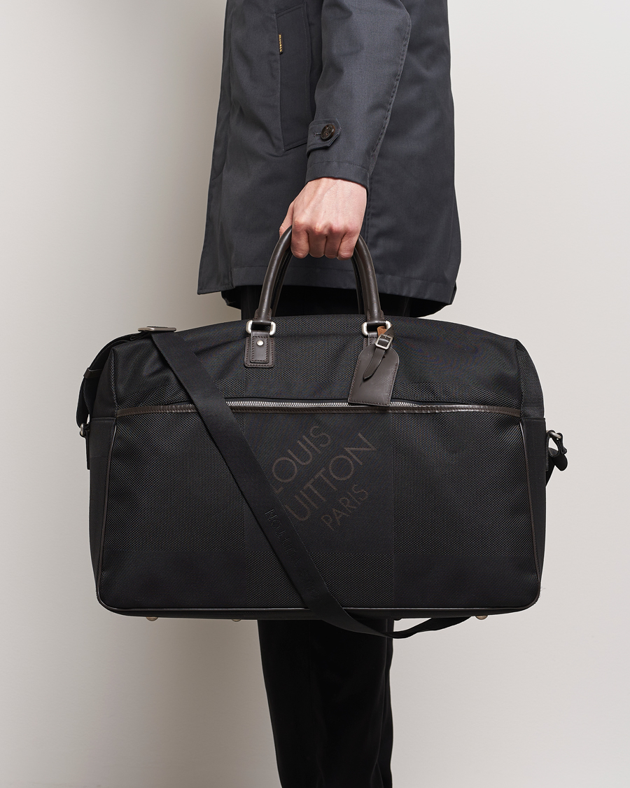 Herre | Louis Vuitton Pre-Owned Souverain Canvas Weekendbag Black | Louis Vuitton Pre-Owned | Souverain Canvas Weekendbag Black