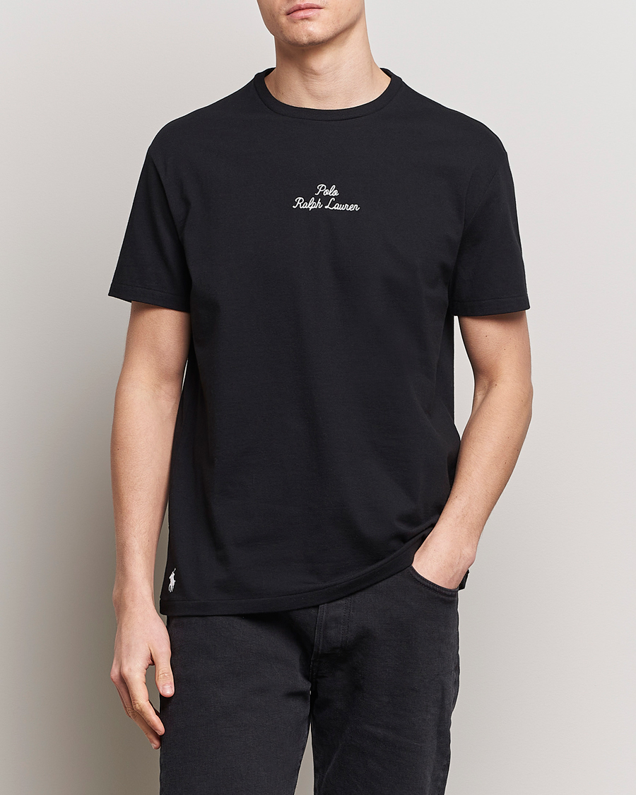 Herre | Svarte t-skjorter | Polo Ralph Lauren | Central Logo Tee Polo Black