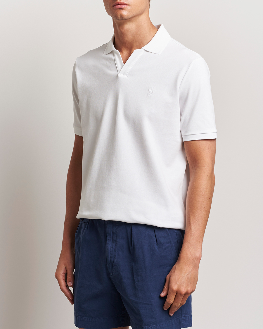 Herre |  | Polo Ralph Lauren | Classic Fit Open Collar Polo White